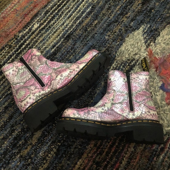 Vintage Doc’s 1990’s Vegan Snakeskin Boots - Picture 2 of 5